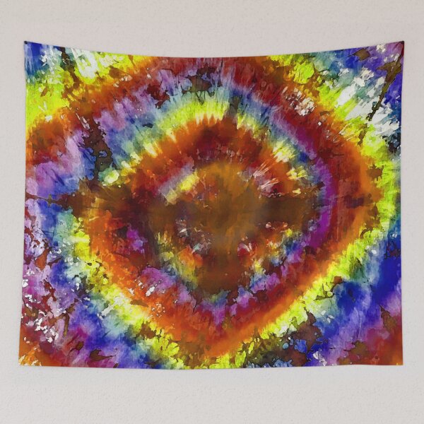 Item preview, yellow burnt orange swirl tiedye designed and sold by MadmyrtleDesign.