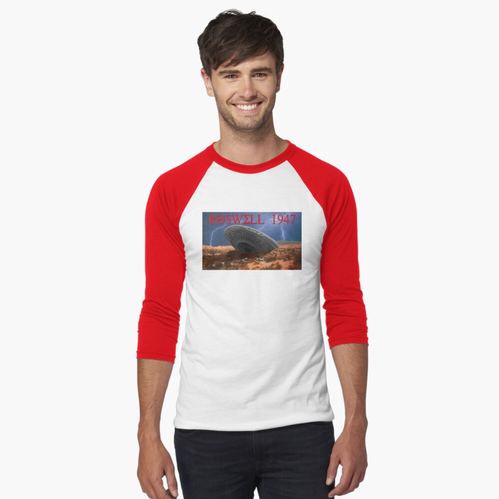 Item preview, Baseball ¾ Sleeve T-Shirt designed and sold by EyeMagined.