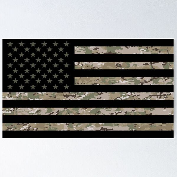 Item preview, Multi cam American Flag designed and sold by rickster556.