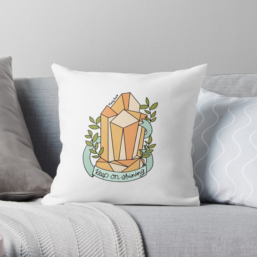 Keep on Shining Throw Pillow