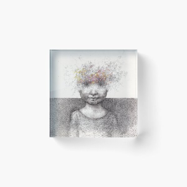 Item preview, Surrealist Girl with Exploding Head T-Shirt designed and sold by EBCustomDesign EBCD.