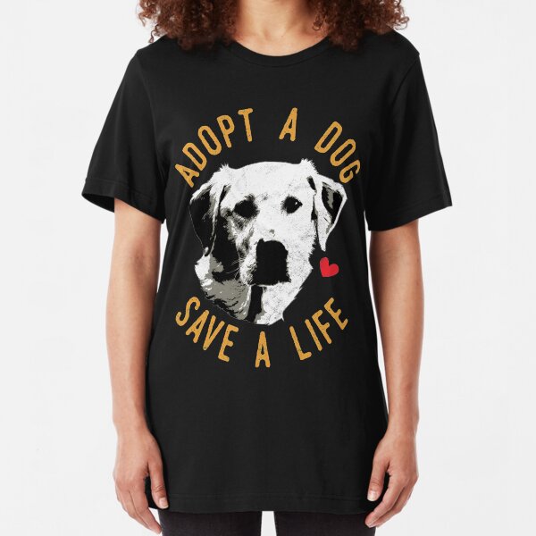 Don/’t Shop Adopt Rescue Pet T-shirt Cute Labrador Shirts