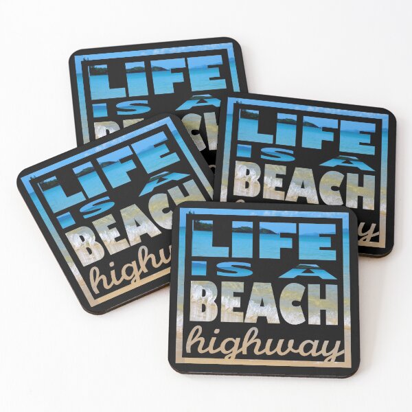 Item preview, 4x4 - 4WD - Life is a Beach Highway - Camping - Outdoors - Offroad - Fun designed and sold by 8pointdesigns.