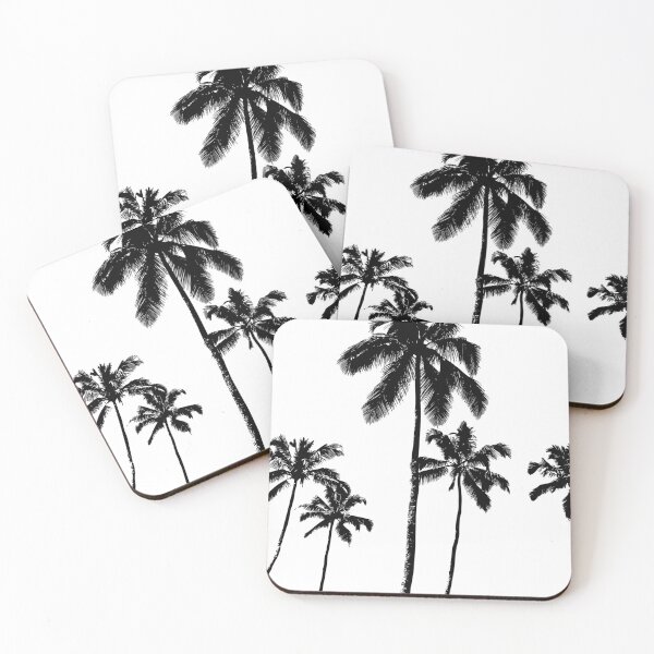 Item preview, Tropical palms in monochrome designed and sold by peggieprints.