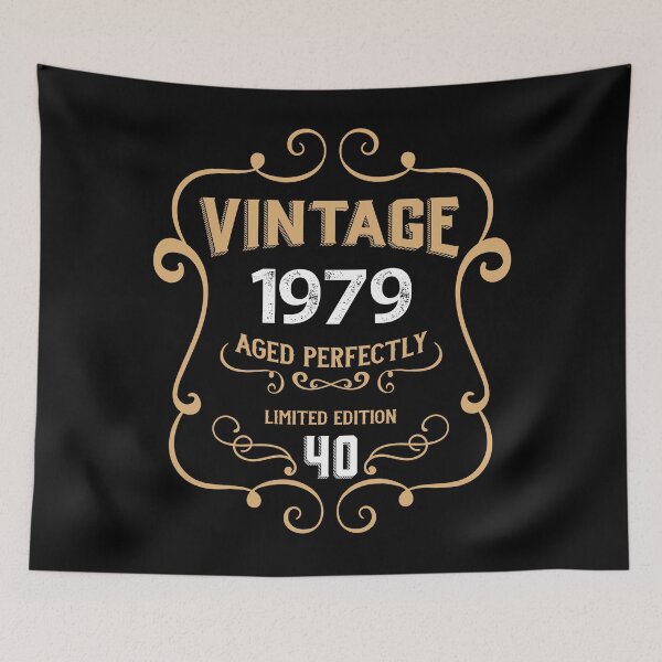 Item preview, 40th Birthday Vintage 1979 Aged Perfectly Gift (v.2) designed and sold by RicardoTito.