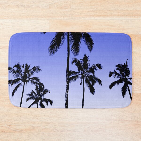 Item preview, Royal blue tropical palms designed and sold by peggieprints.
