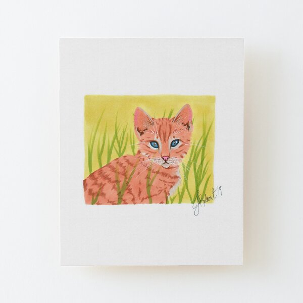 Ginger Kitten (2019) Wood Mounted Print