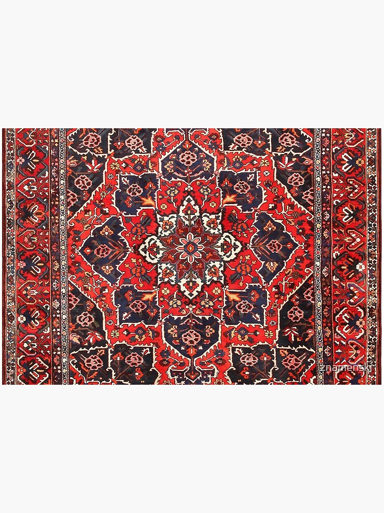 Tufted carpet / loop pile / Bakhtiari Rug | Antique Persian Bakhtiari Carpet wool by znamenski