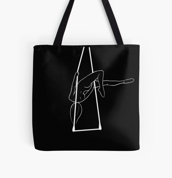 Aerial Trapeze Artist All Over Print Tote Bag