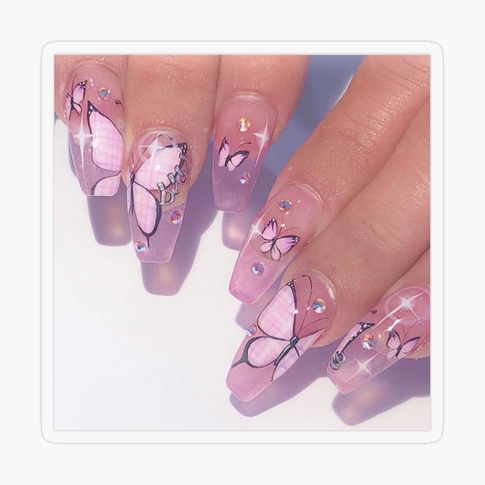 Butterfly Crystal PLAY Nail Art Sticker | Personail