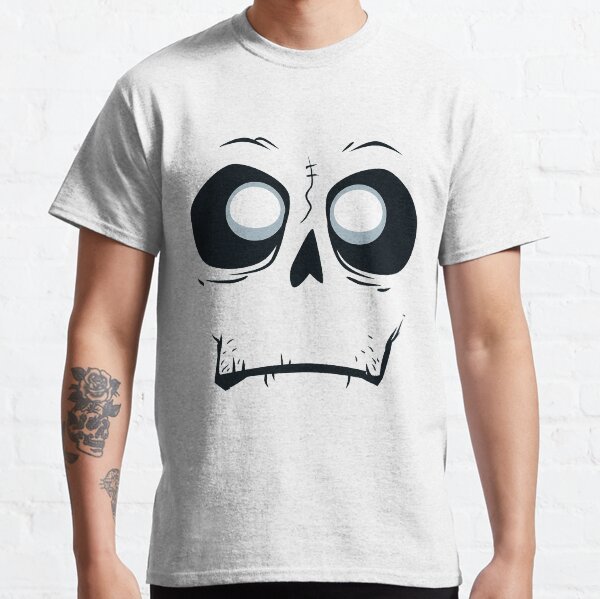 Silly Skeleton Monster Skull Face Halloween Classic T-Shirt