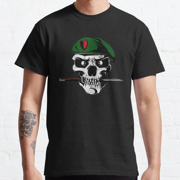 Soldier Skull With Knife Military Soldier of Fortune Classic T-Shirt