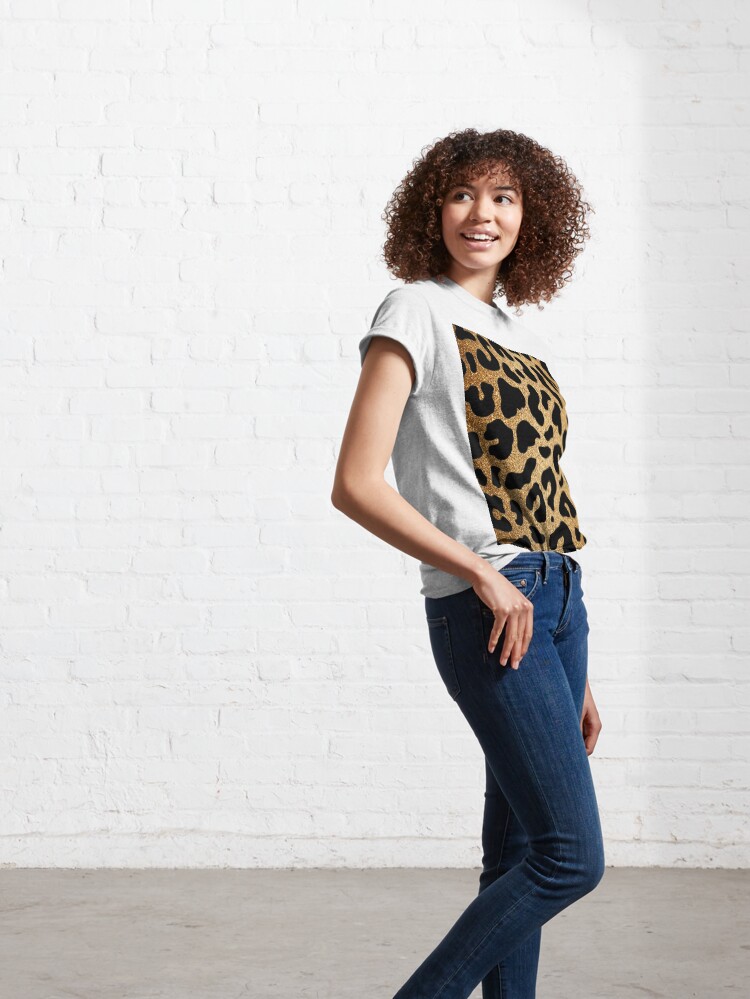 Alternate view of Glitter Leopard Classic T-Shirt