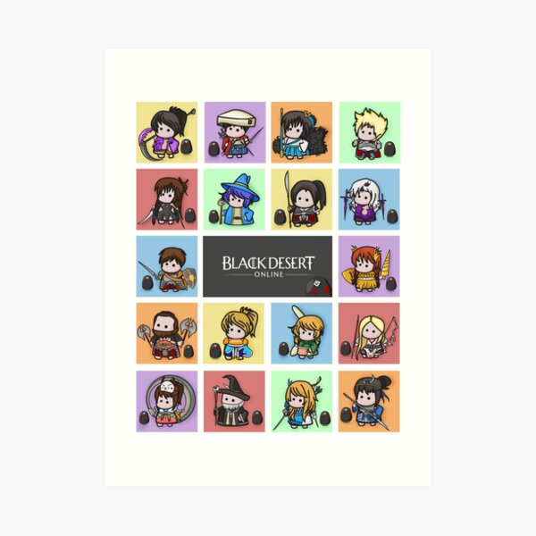 BDO Icons - All Classes Art Print