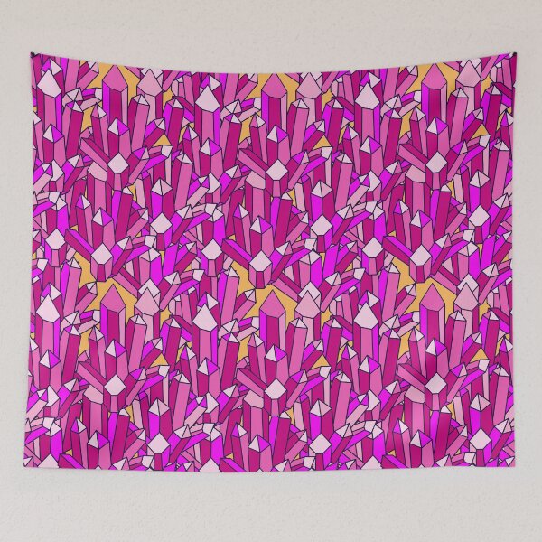 Item preview, GEMS - bright pink & yellow designed and sold by fgood.