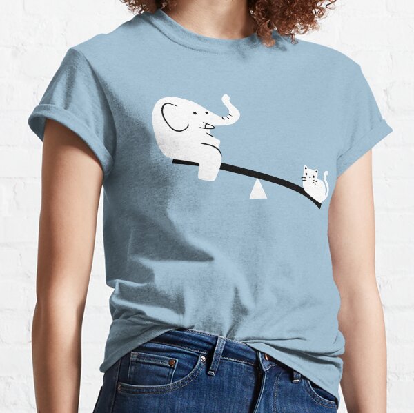 Cat And Elephant Classic T-Shirt