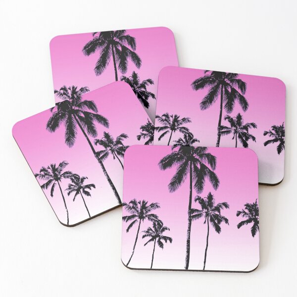 Item preview, Magenta tropical palms designed and sold by peggieprints.