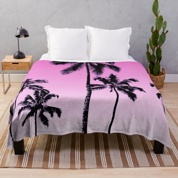 Item preview, Magenta tropical palms designed and sold by peggieprints.