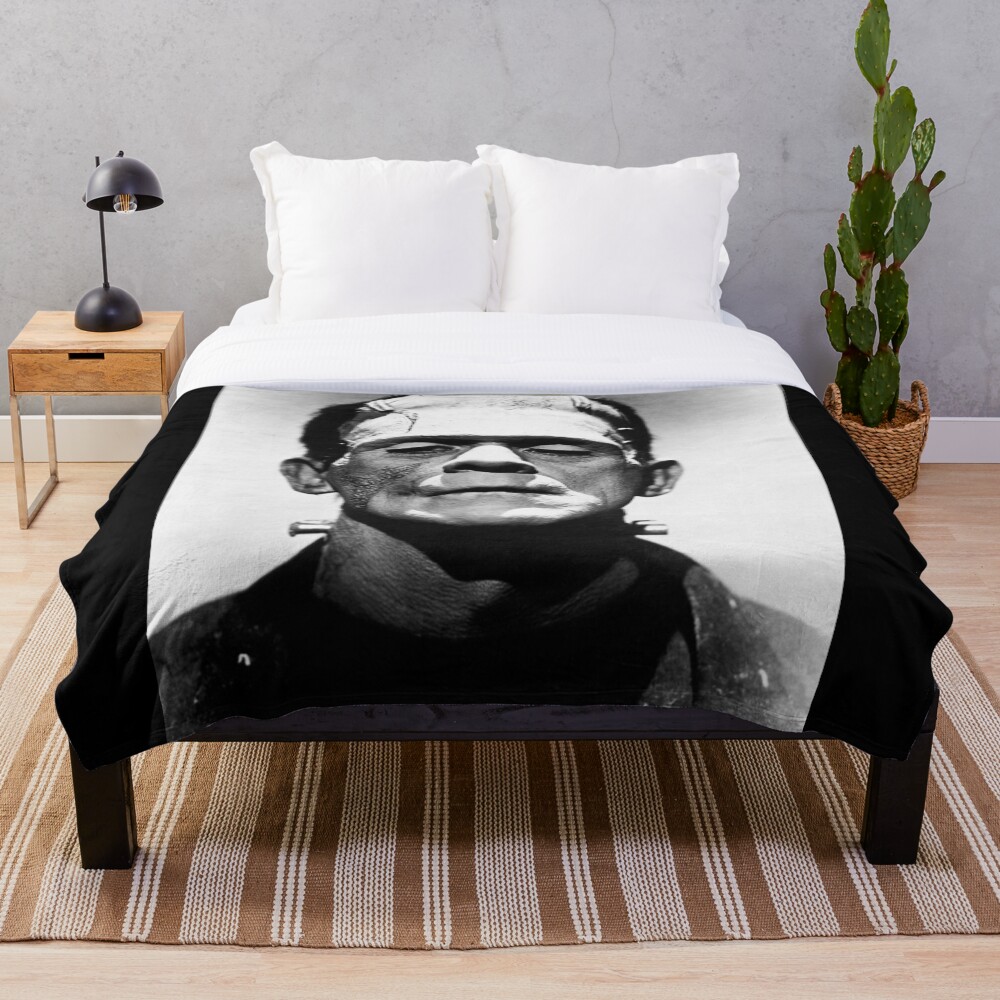 Classic Frankenstein Throw Blanket