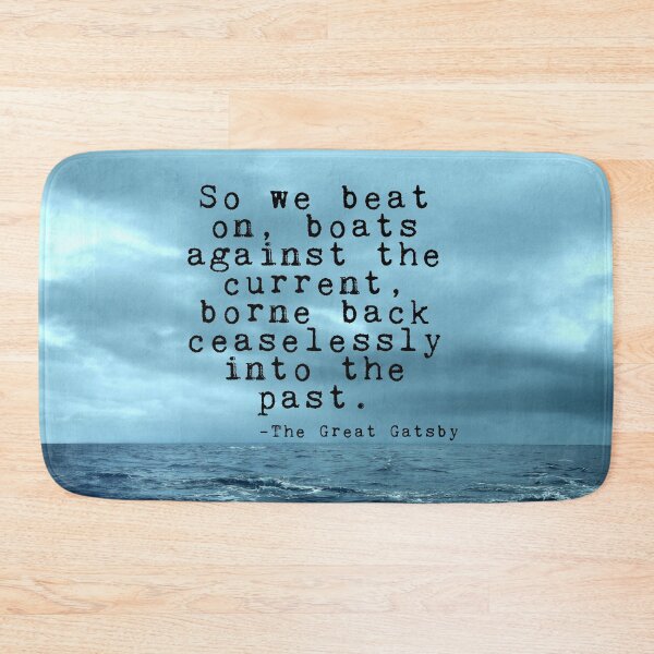 Item preview, So we beat on - Gatsby quote on the dark ocean designed and sold by peggieprints.