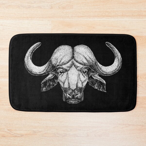 Item preview, AFRICAN BUFFALO DRAWING designed and sold by ReignGFX.