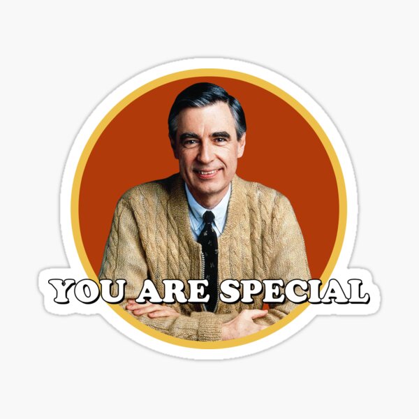 Mr Rogers You are Special sticker Sticker