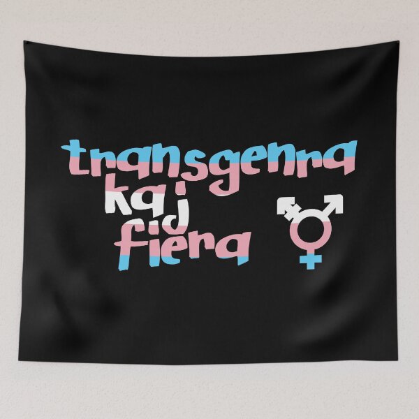 Item preview, Transgenra kaj Fiera / Transgender and Proud in Esperanto designed and sold by jonizaak.