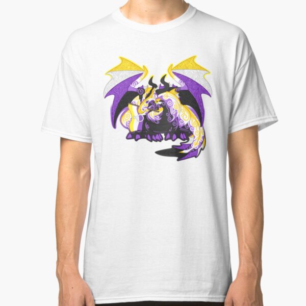 Non-binary pride dragon Classic T-Shirt