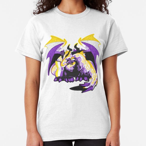 Non-binary pride dragon Classic T-Shirt