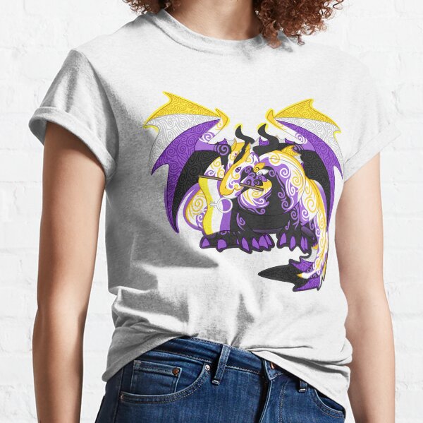 Non-binary pride dragon Classic T-Shirt