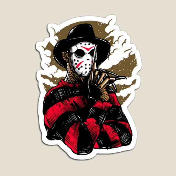 Horror Mashups: Freddy VS Jason Magnet