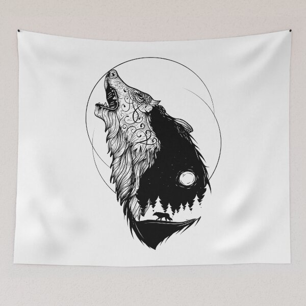 Item preview, Wolf soul spirit artwork designed and sold by emphatic.