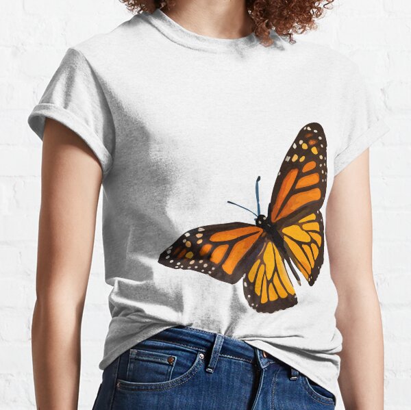 Monarch Schmetterling Romantisches Design Langarmshirt