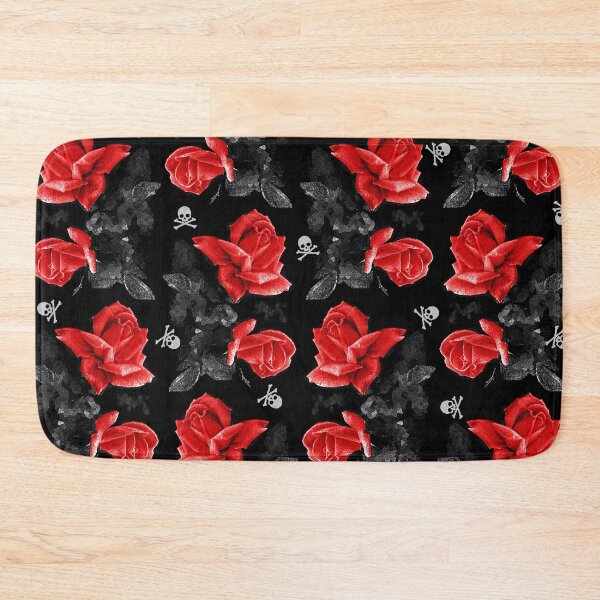 Item preview, Rose Skulls Gothic Red Pattern designed and sold by OpheliaThree.