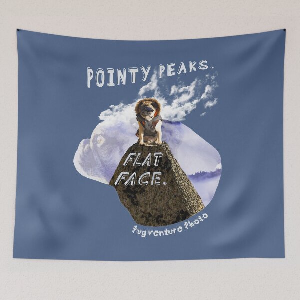 Item preview, Pointy Peaks. Flat Face.   designed and sold by pugventurephoto.