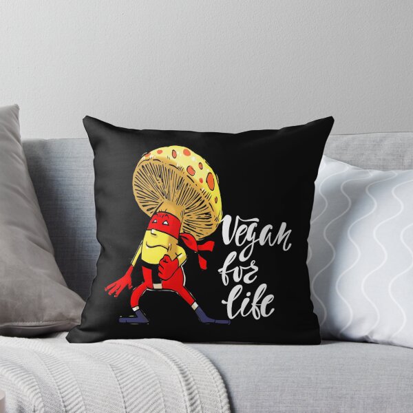 Item preview, Vegan for Life Super Ninja Mushroom Mixed Martial Arts MMA Superhero designed and sold by ProjectX23.