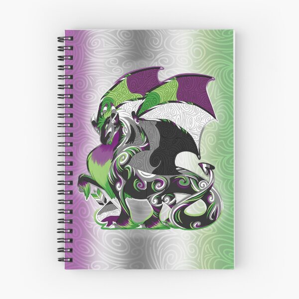 Item preview, Aro Ace Pride Dragon designed and sold by Markaleb.
