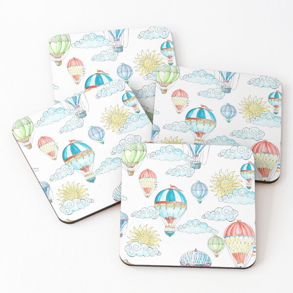 Item preview, Vintage Balloons Watercolor Pattern designed and sold by LiliyaSavelieva.