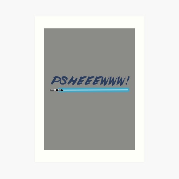 Lightsaber noise Art Print