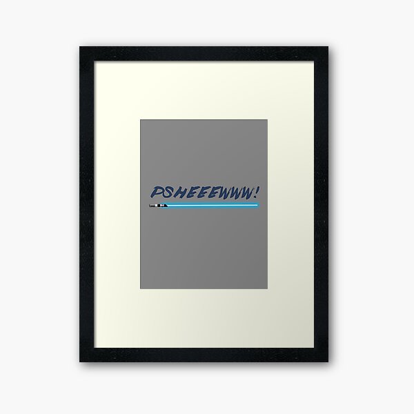 Lightsaber noise Framed Art Print