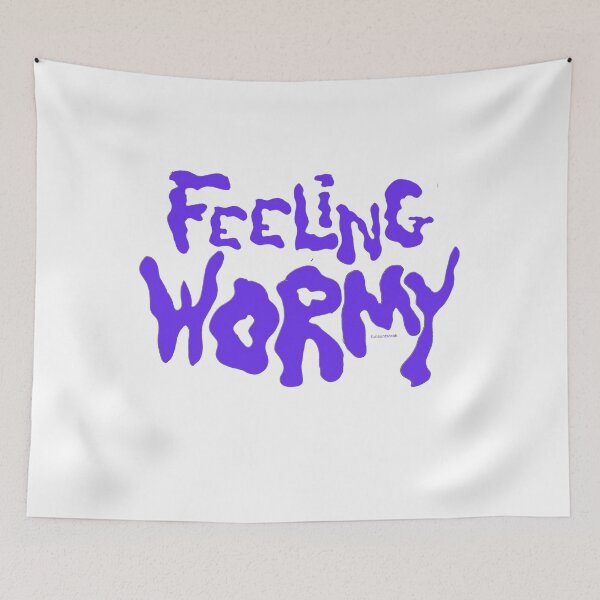 Item preview, feeling wormy (purple + white) designed and sold by Funauntsarah.