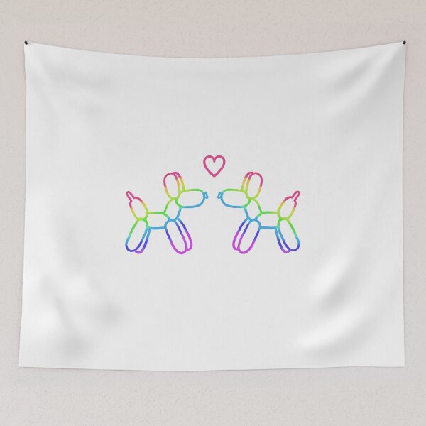 Item preview, Balloon Dogs in Love (Rainbow) designed and sold by Whoopsidoodle.