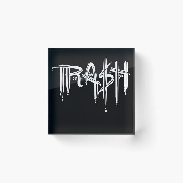 Item preview, Trash White Font designed and sold by Bobfleadip.