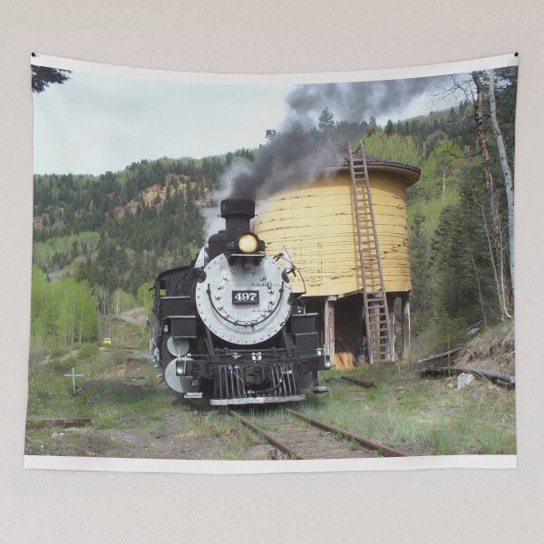 Item preview, Locomotive 497 at Cresco Tank – 2002 designed and sold by Spattergull.