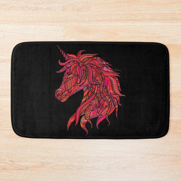 Item preview, Red Zentangle Unicorn designed and sold by crdraper.