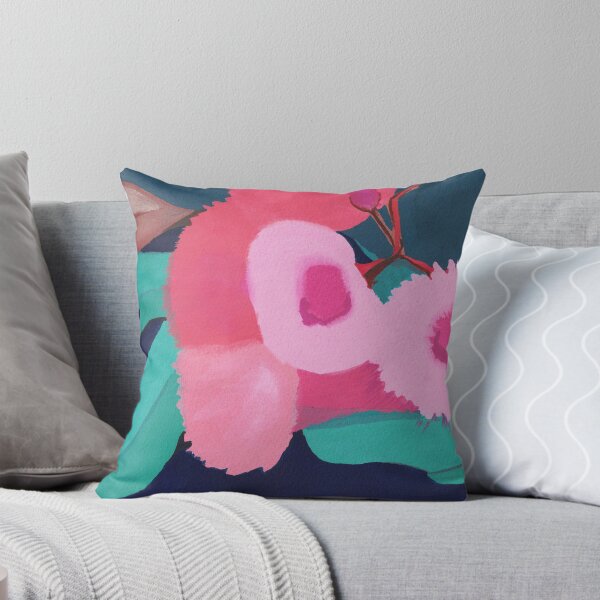 Item preview, Flores de chicle rosadas pintadas a mano por Leah Gay designed and sold by leahgordonartist.