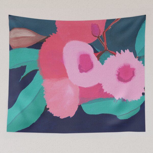 Item preview, Handpainted Pink Gum Flowers by Leah Gay designed and sold by leahgay.