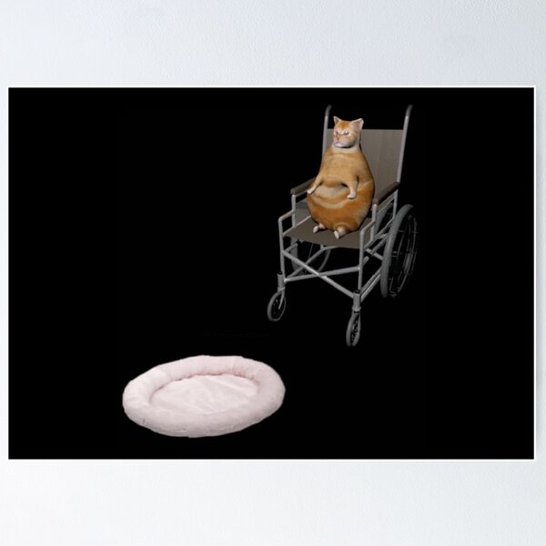 Item preview, Cat In A Wheelchair designed and sold by artsylab.