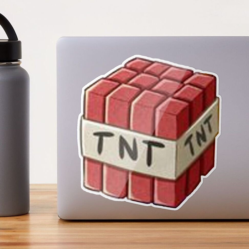 Minecraft TNT (Black) Stickers – Max & Otis Designs