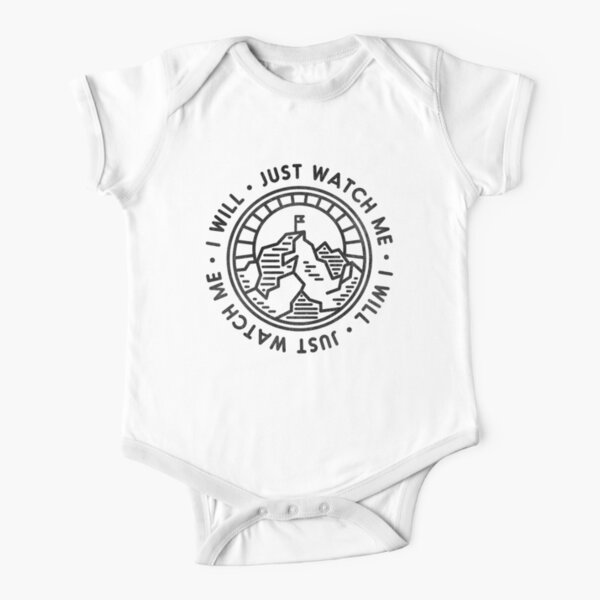 I will just watch me Short Sleeve Baby One-Piece
